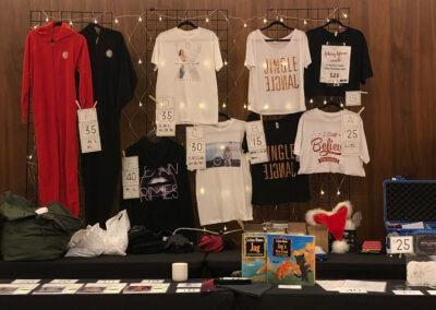 Photos from the merchandise available at the LeAnn holiday tour. 