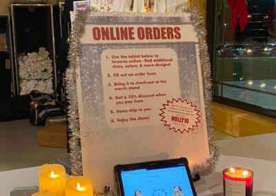 Photos from the merchandise available at the LeAnn holiday tour. 