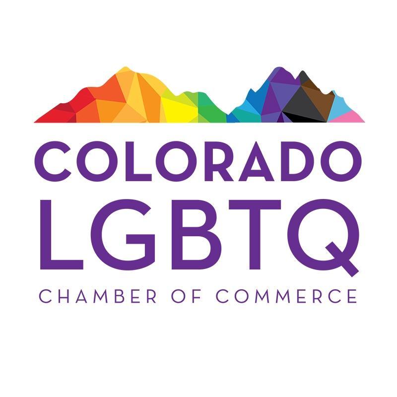 the logo for the Colorado LGBTQ Chamber of commerce
